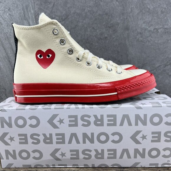 Converse Chuck Taylor All Star 70 High Comme Des Garcons Sz 9 Womens Pristine - Picture 1 of 10